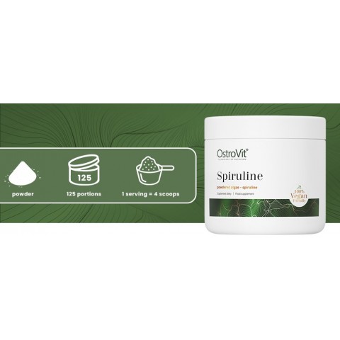 Spirulina Vege, jauhe, OstroVit, 250g