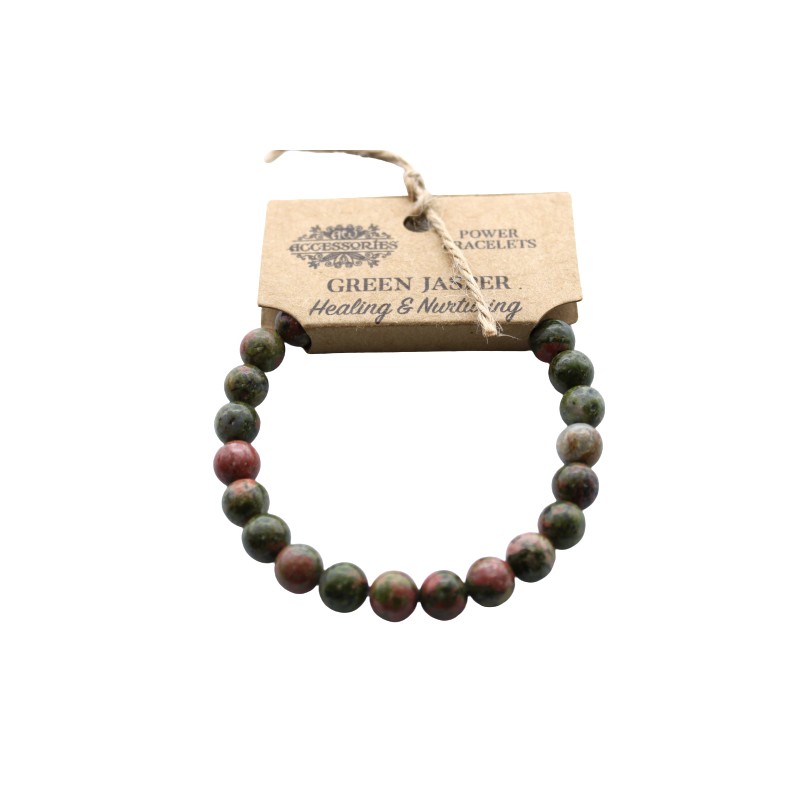 Energy bracelet for healing and nurturing Green Jasper