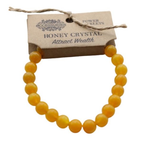 Energy Bracelet for Attracting Wealth Honey Crystal