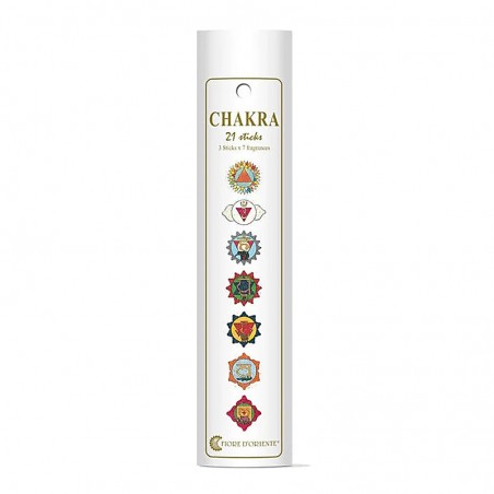 Chakra Incense Set, Fiore D'Oriente, 21 pcs.