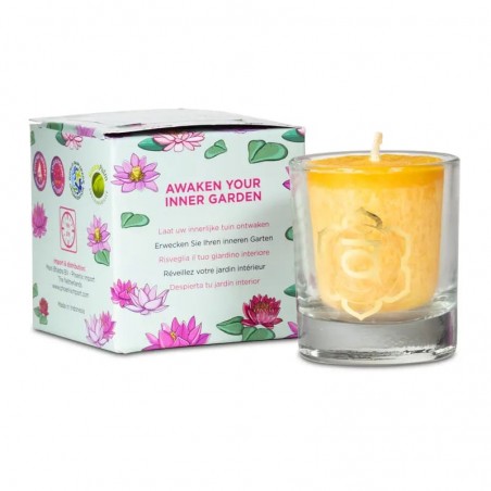 Scented 2nd Chakra candle in a Swadhishtana gift box, Yoga Yogini