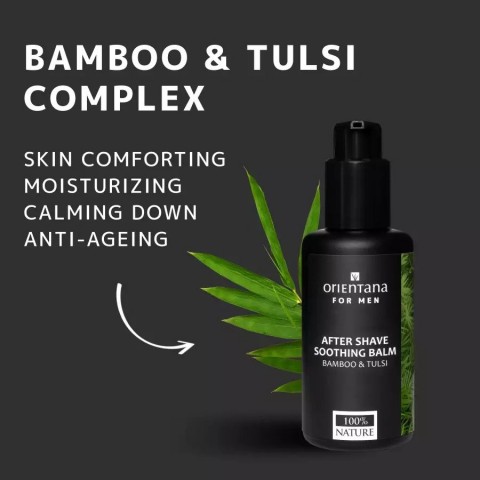 After Shave Balm for men Bamboo & Tulsi, Orientana, 75ml