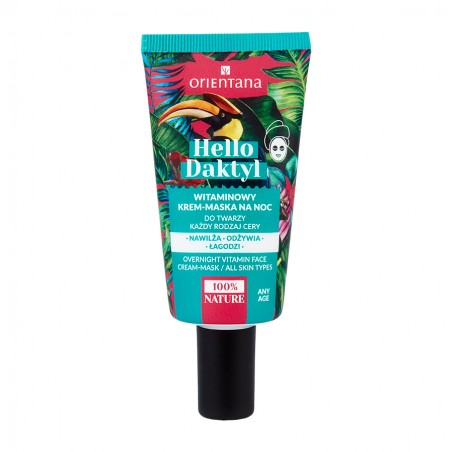 Night Face Cream Mask Hello Daktyl, Orientana, 40ml