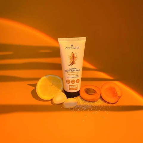 Бальзам для тела "Естественное сияние золотого женьшеня" SPF 50+, Orientana, 100 мл