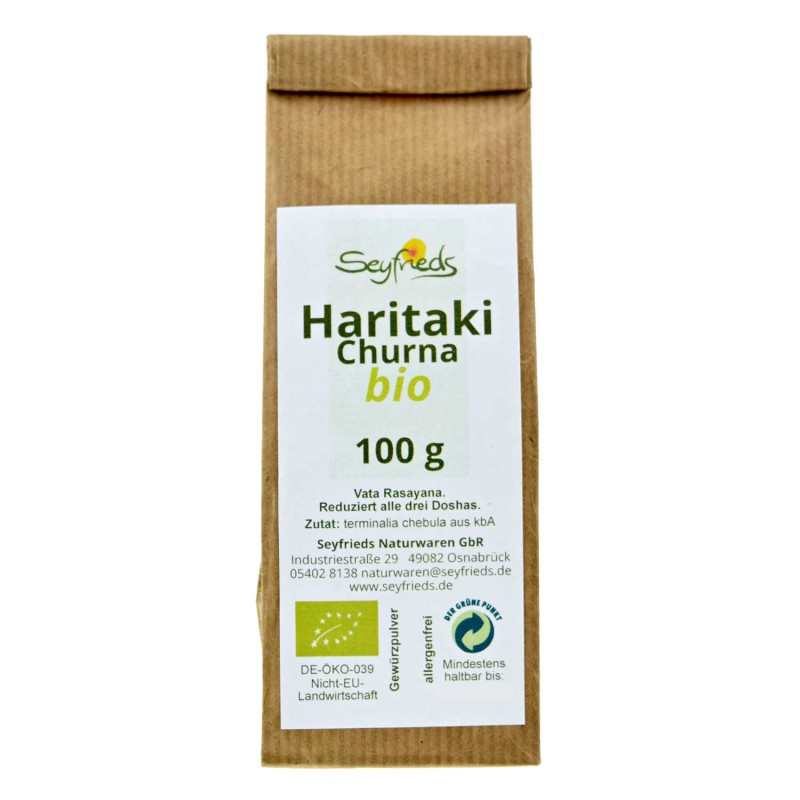 Haritaki-jauhe, luomu, Seyfried 100g