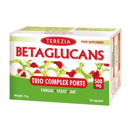 Complex Betaglucan Trio Forte, 500mg, Terezia, 30 kapselia