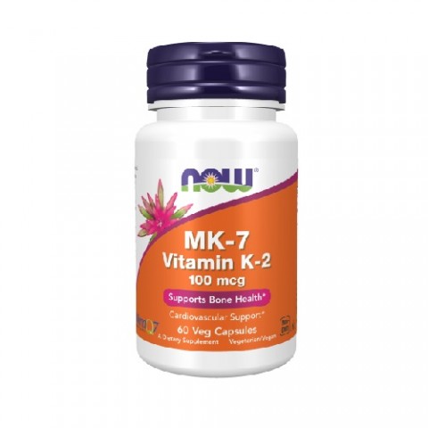 K-2-vitamiini (MK7), NOW, 100mcg, 60 kapselia