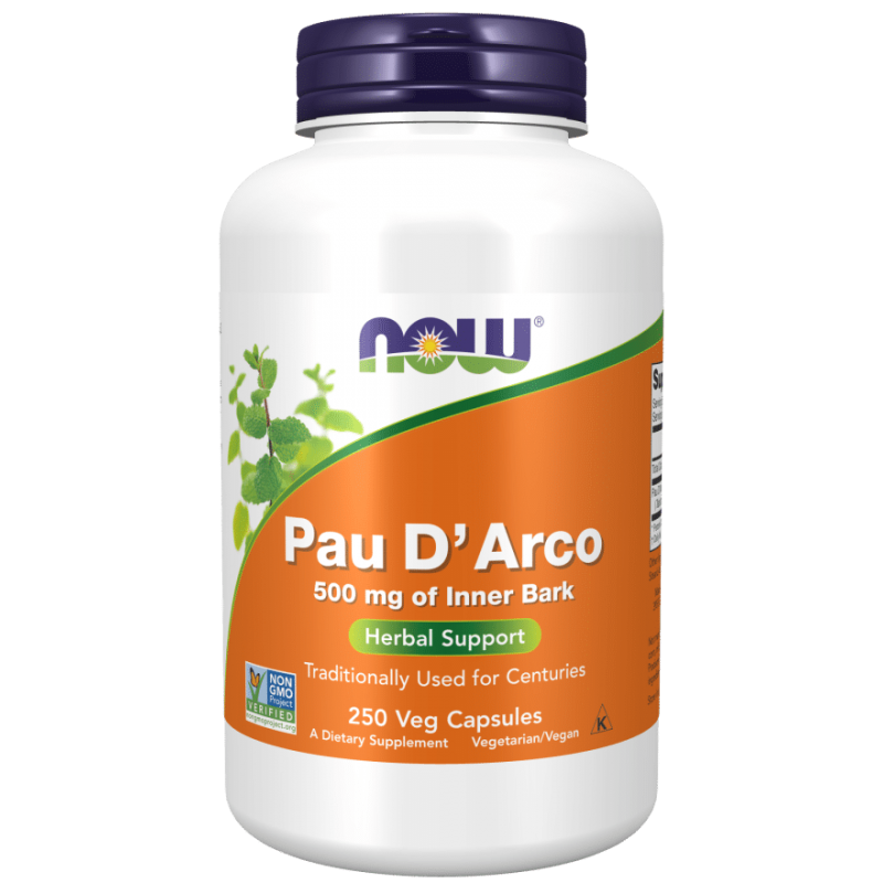 Pau d'Arco bark, NOW, 500mg, 250 capsules