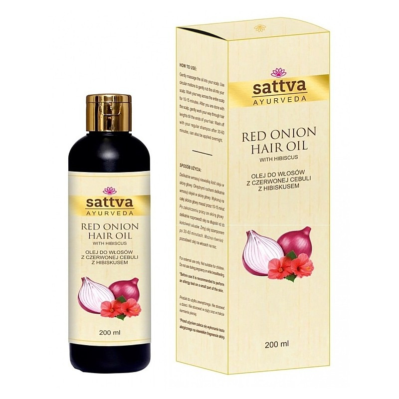 Масло для волос Красный лук, Sattva Ayurveda, 200 мл