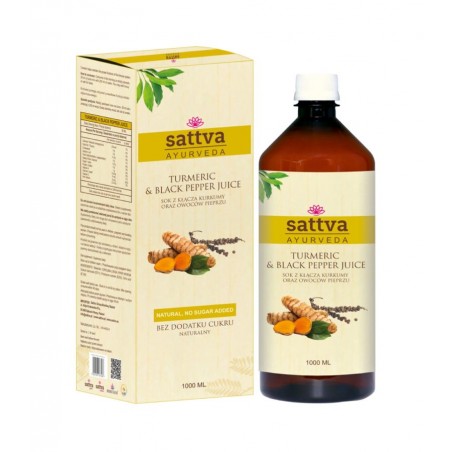 Kurkuma- ja mustapippurimehu, Sattva Ayurveda, 1 litra