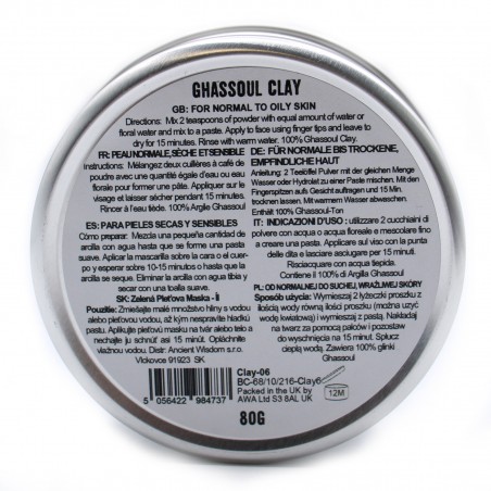 Ghassoul clay face mask, Ancient, 80g