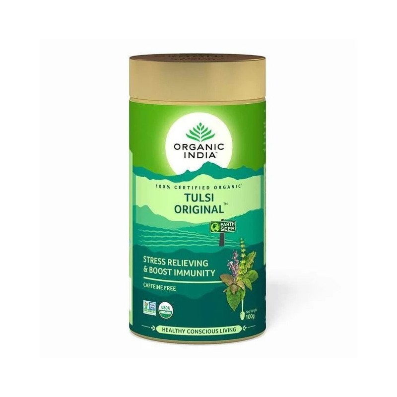 Аюрведический чай Tulsi Original, loose, Organic India, 100 г