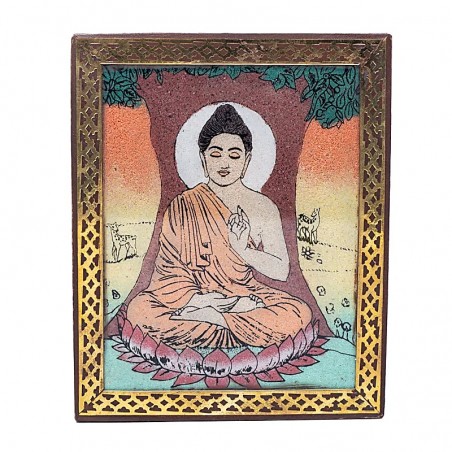 Tarot or jewellery box Buddha with bodhi tree