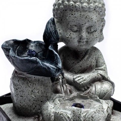 Vesilähde Pikku Buddha, sisätiloissa, 22cm