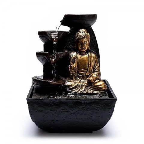 Vesilähde Compassion Buddha, sisätiloissa, 17cm