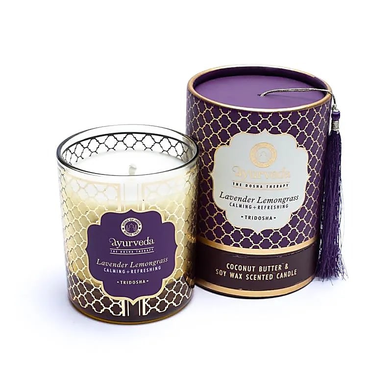 Ayurvedic scented candle Tridosha Lavender Lemongrass, 200g