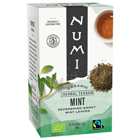 Marokkolainen minttutee, luomu, Numi Tea, 18 pakettia