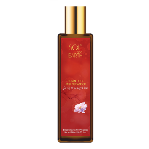 Shampoo kuiville hiuksille Indian Rose, Soil and Earth, 200 ml