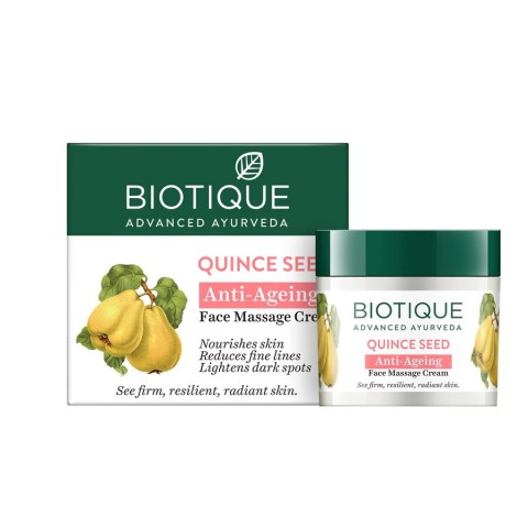 Quince Seed Anti-Ageing Facial Massage Cream, Biotique, 50g