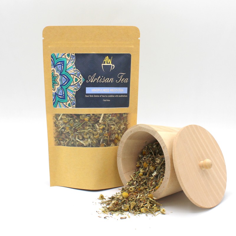 Mindfulness Meditaatio rentouttava yrttitee, irtotee, Artisan Tea, 50g