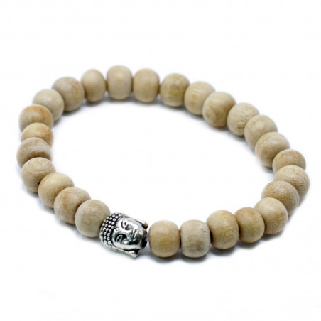 Scented sandalwood beads Buddha bracelet