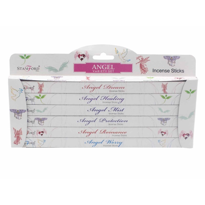 Incense gift set Angel White, Stamford, 6x8 pcs.