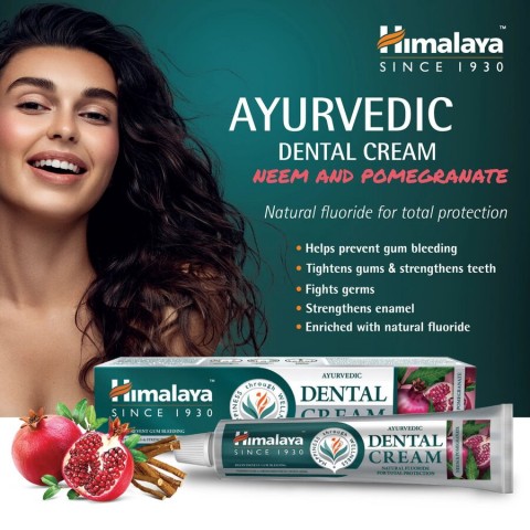 Toothpaste-cream with neem and pomegranate, Himalaya, 100g