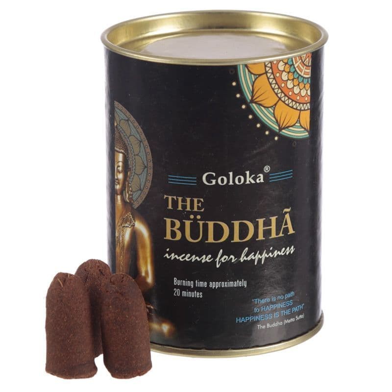 Reverse burning cone incense Buddha, Goloka, 24 pcs.