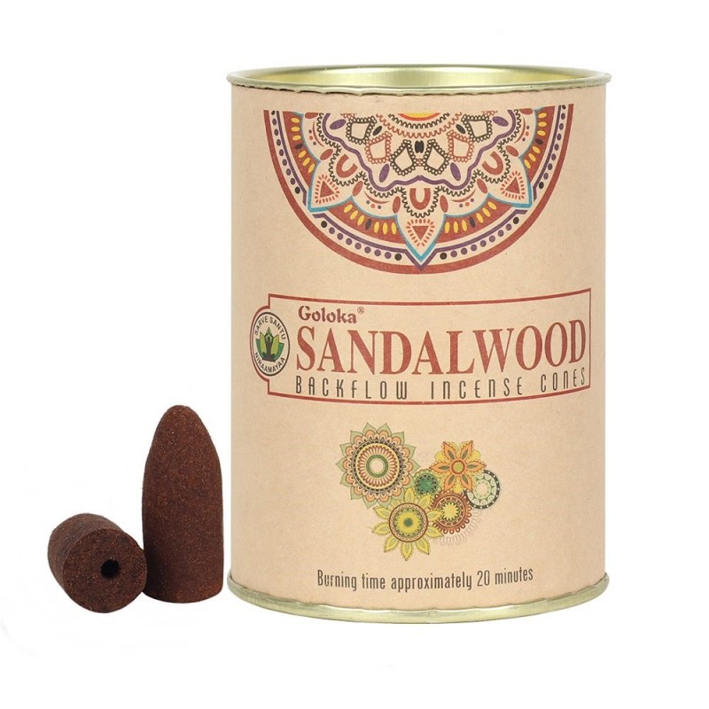 Благовонный конус обратного горения Sandalwood, Голока, 24 шт.