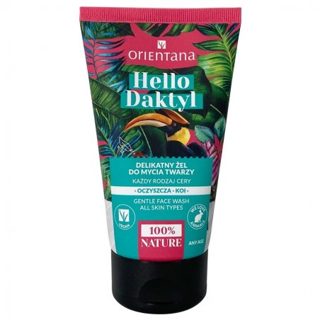 Hellävarainen päivittäinen kasvojen puhdistusgeeli Hello Daktyl, Orientana, 125ml