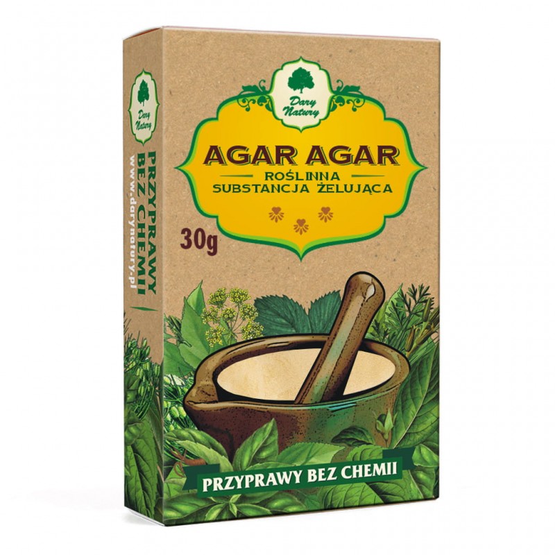Vegetable gelatine Agar-Agar, Dary Natury, 30g