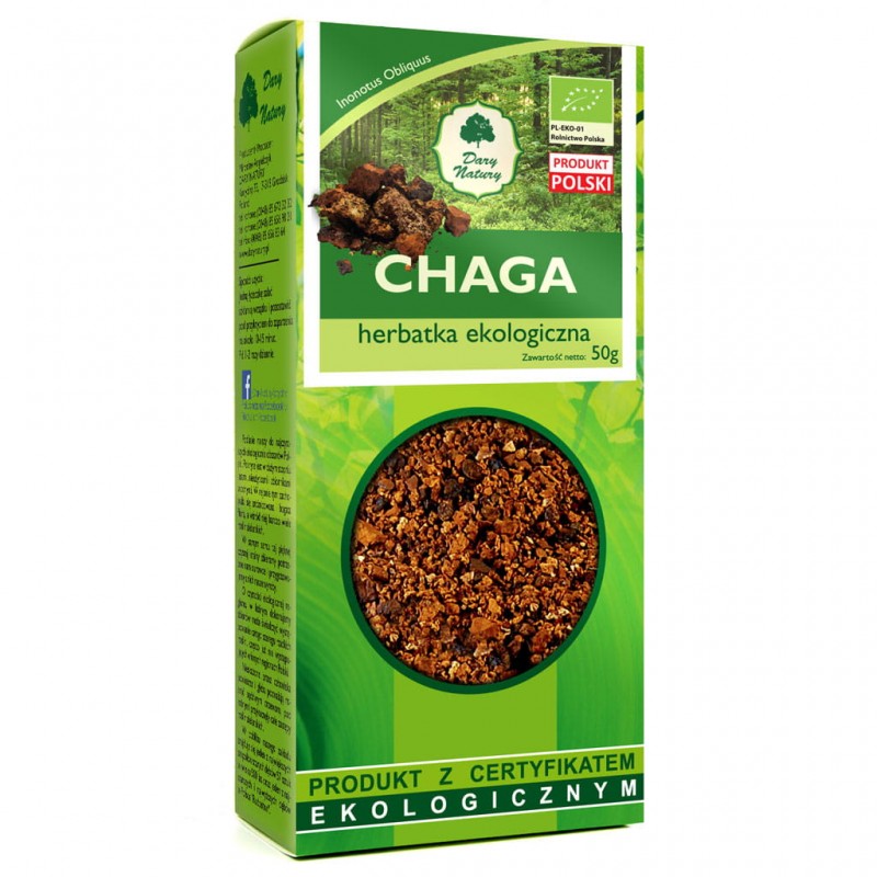 Koivusieni Chaga, luomutee, Dary Natury, 50g