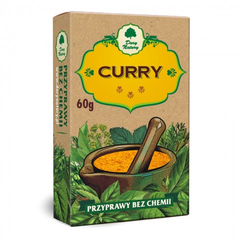 Mausteseos Curry, jauhettu, Dary Natury, 60g