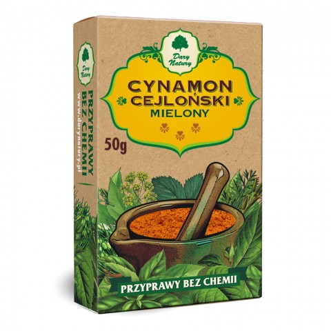 Ceylon-kaneli, jauhettu, Dary Natury, 60g
