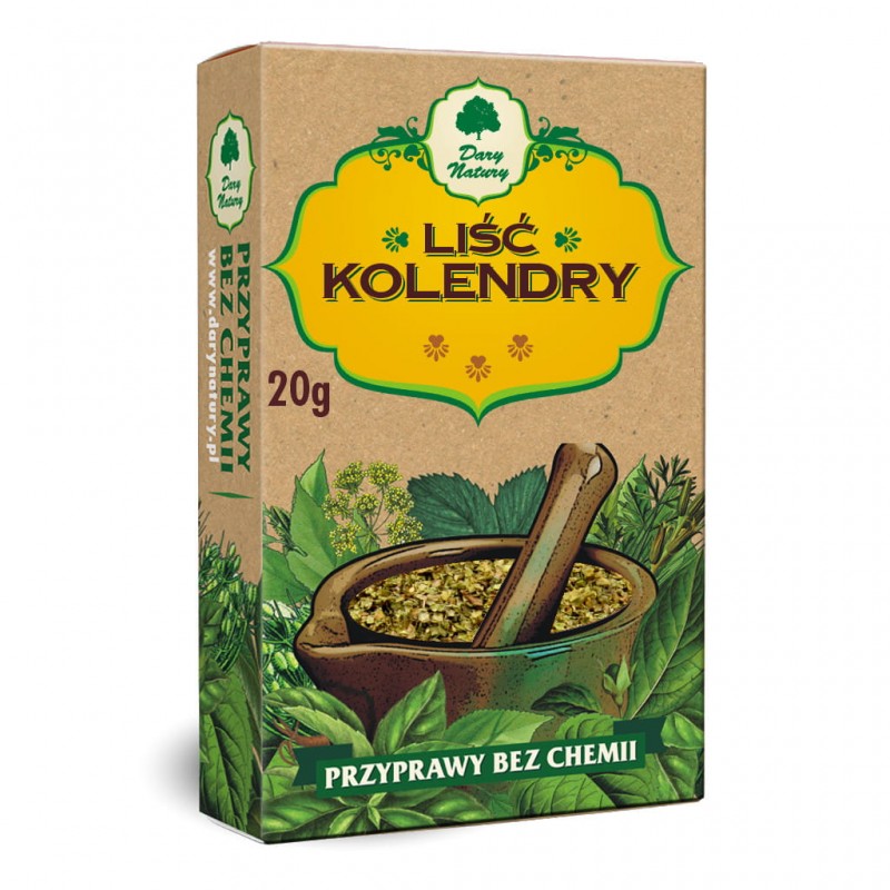 Coriander leaves, chopped, Dary Natury, 20g