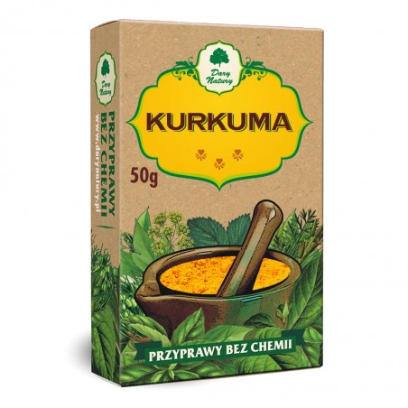 Turmeric root, ground, Dary Natury, 50g