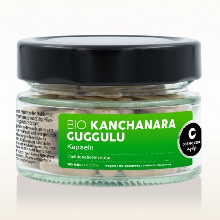 Kanchanara Guggulu, orgaaninen, Cosmoveda, 80 kapselia