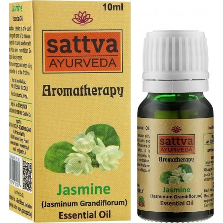 Jasmine Essential Oil, Sattva Ayurveda, 10ml