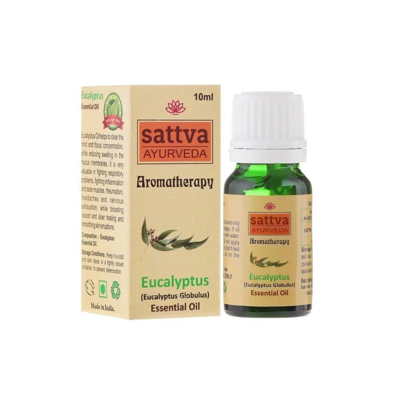 Eukalyptuksen eteerinen öljy Eucalyptus, Sattva Ayurveda, 10ml