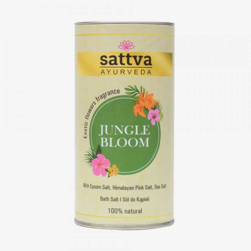 Jungle Bloom Bath Salts, Sattva Ayurveda, 300g