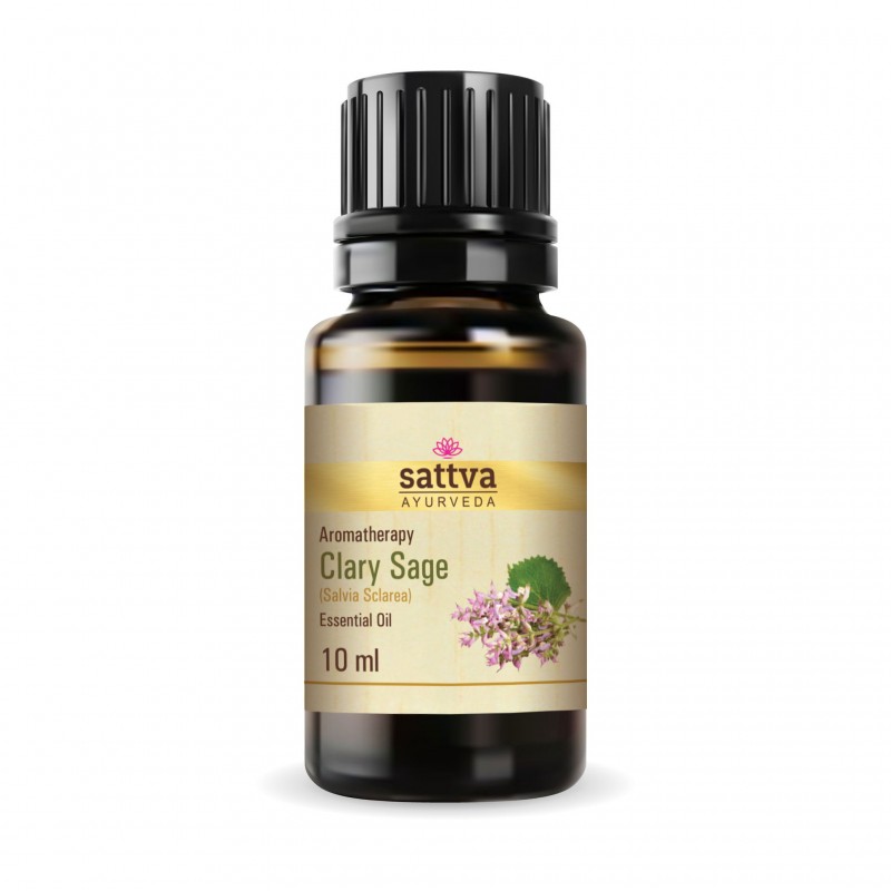 Clary sage essential oil, Sattva Ayurveda, 10ml