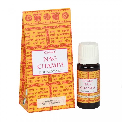 Nag Champa puhdas aromaattinen öljy, Goloka, 10ml