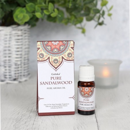 Pure Sandalwood Fragrance Oil, Goloka, 10ml