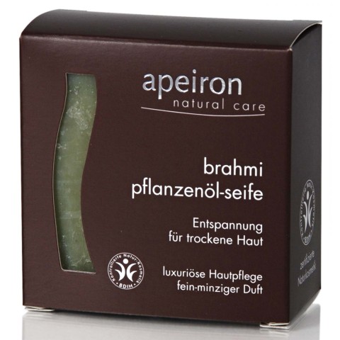 Brahmi-yrttisaippua vartalolle ja hiuksille, Apeiron, 100 g