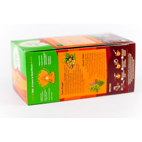 Ayurvedic Tea Tulsi Ginger, Organic India, 25 packets