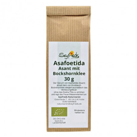 Asafetida with fenugreek, organic, Seyfried, 30g