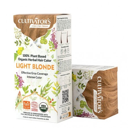 Kasvipohjainen vaalea hiusväri Light Blonde, Cultivator's, 100g