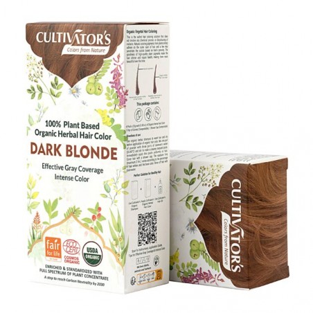 Kasvipohjainen tummanvaalea hiusväri Dark Blonde, Cultivator's, 100g