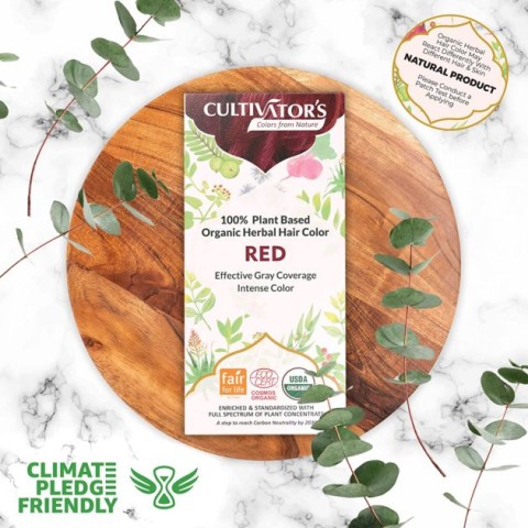 Kasviperäinen punainen hiusväri Red, Cultivator's, 100g