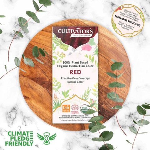 Растительная красная краска для волос Red, Cultivator's, 100г